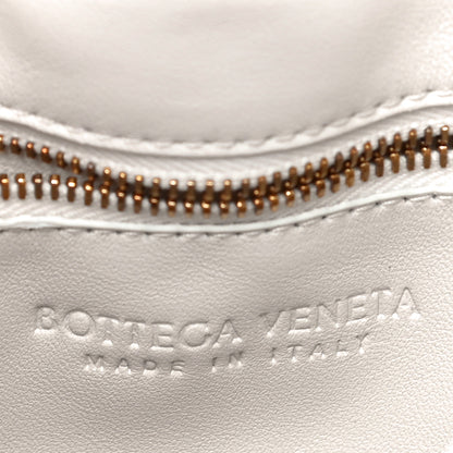 Bottega Veneta Lambskin Maxi Intreccio Padded Chain Cassette Crossbody Bag White 6 of 9