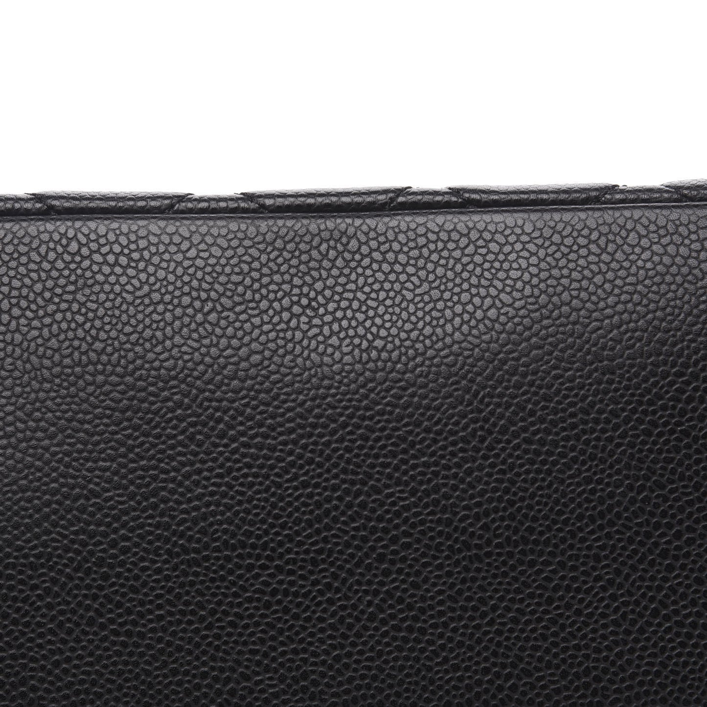 Caviar Quilted Grand Shopping Tote GST Black