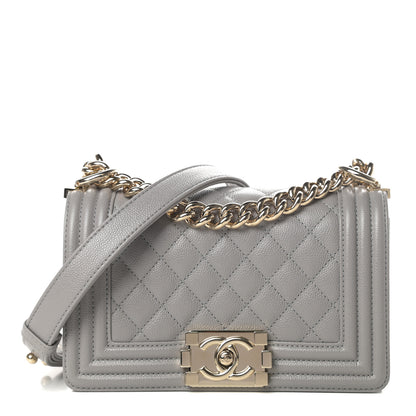 Chanel Caviar Quilted Small Boy Flap Grey 1 of 11
