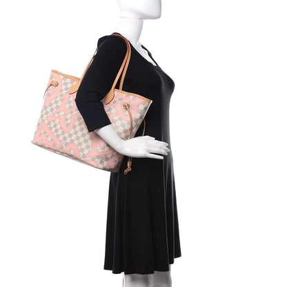 Louis Vuitton Damier Azur Tahitienne Neverfull MM 2 of 11