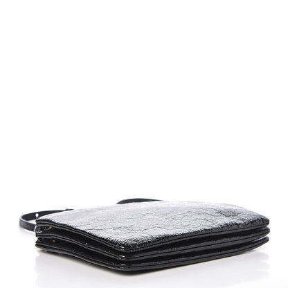 Celine Shiny Goatskin Large Trio Crossbody Bag Black 4 of 11