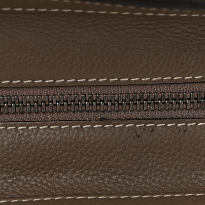Celine Drummed Calfskin Micro Luggage Souris 10 of 11