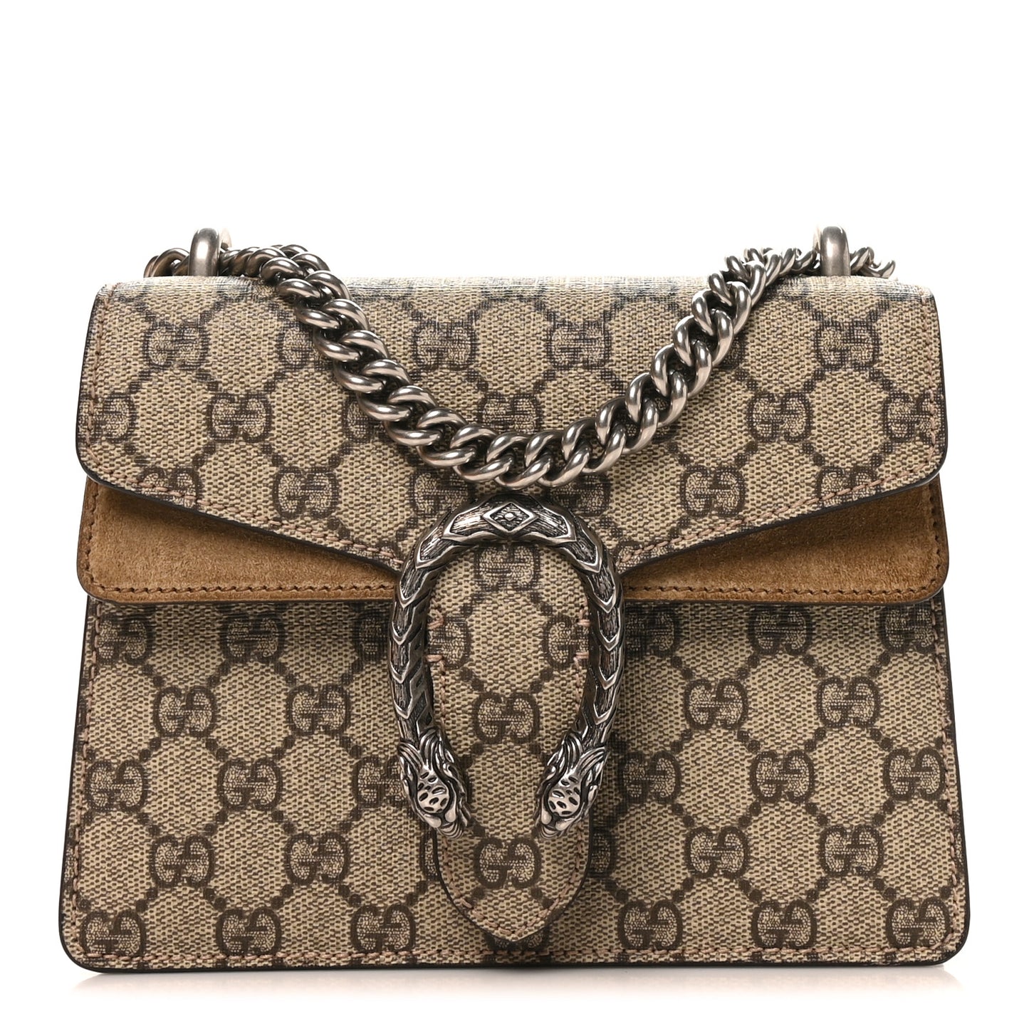 GG Supreme Monogram Mini Dionysus Shoulder Bag Taupe
