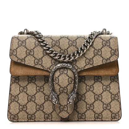 Gucci GG Supreme Monogram Mini Dionysus Shoulder Bag Taupe 1 of 10