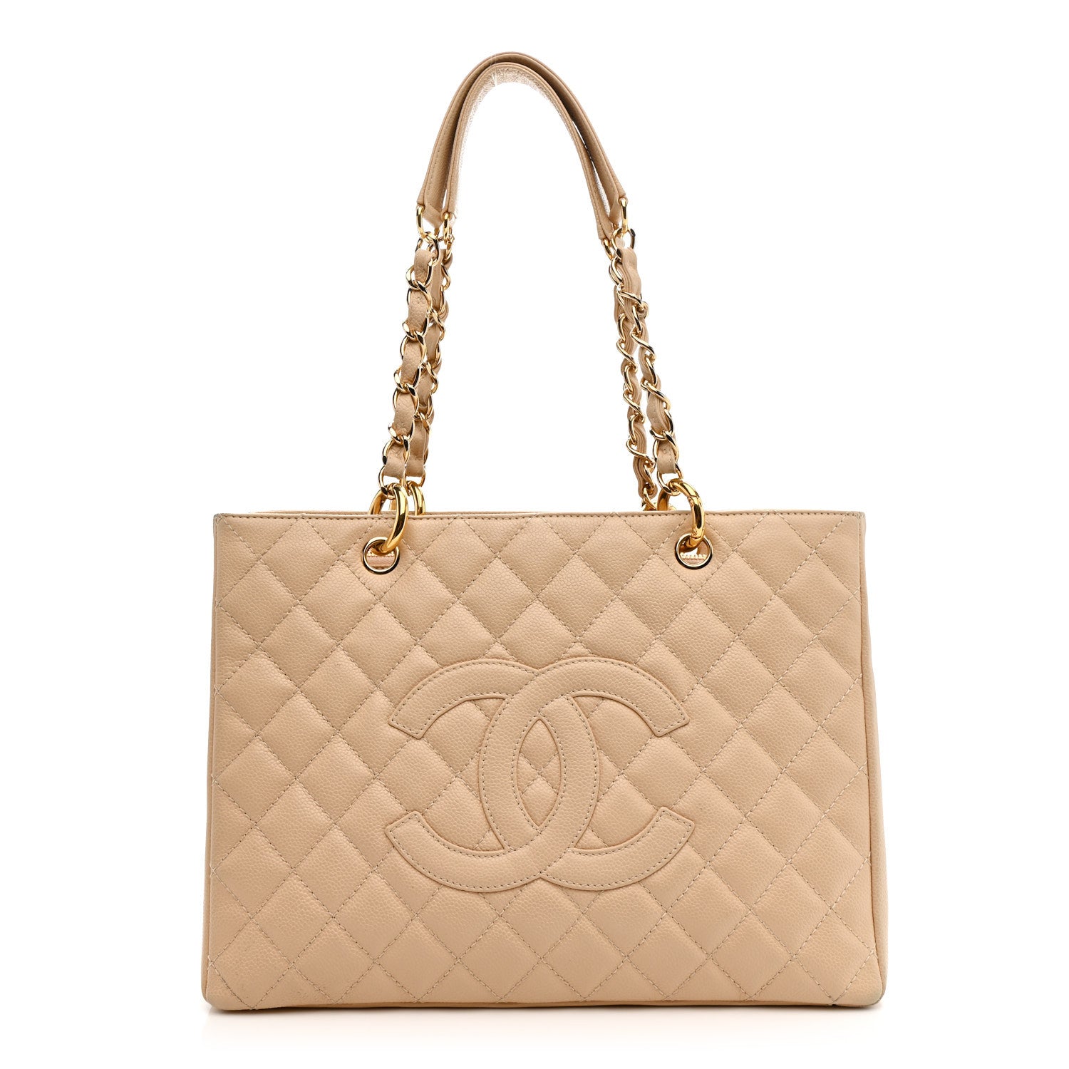 Chanel Caviar Quilted Grand Shopping Tote GST Beige Clair 1 of 13