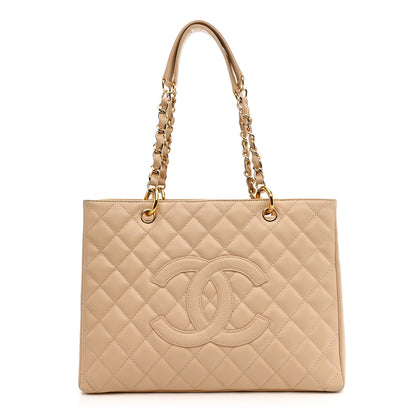 Chanel Caviar Quilted Grand Shopping Tote GST Beige Clair 1 of 13