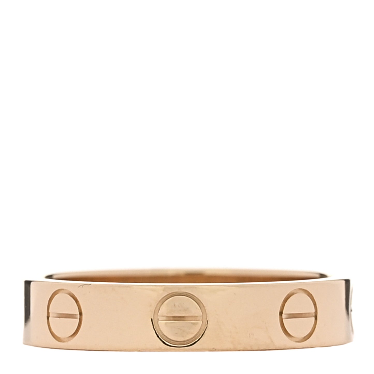 18K Yellow Gold 3.5mm LOVE Wedding Band Ring 49 4.75