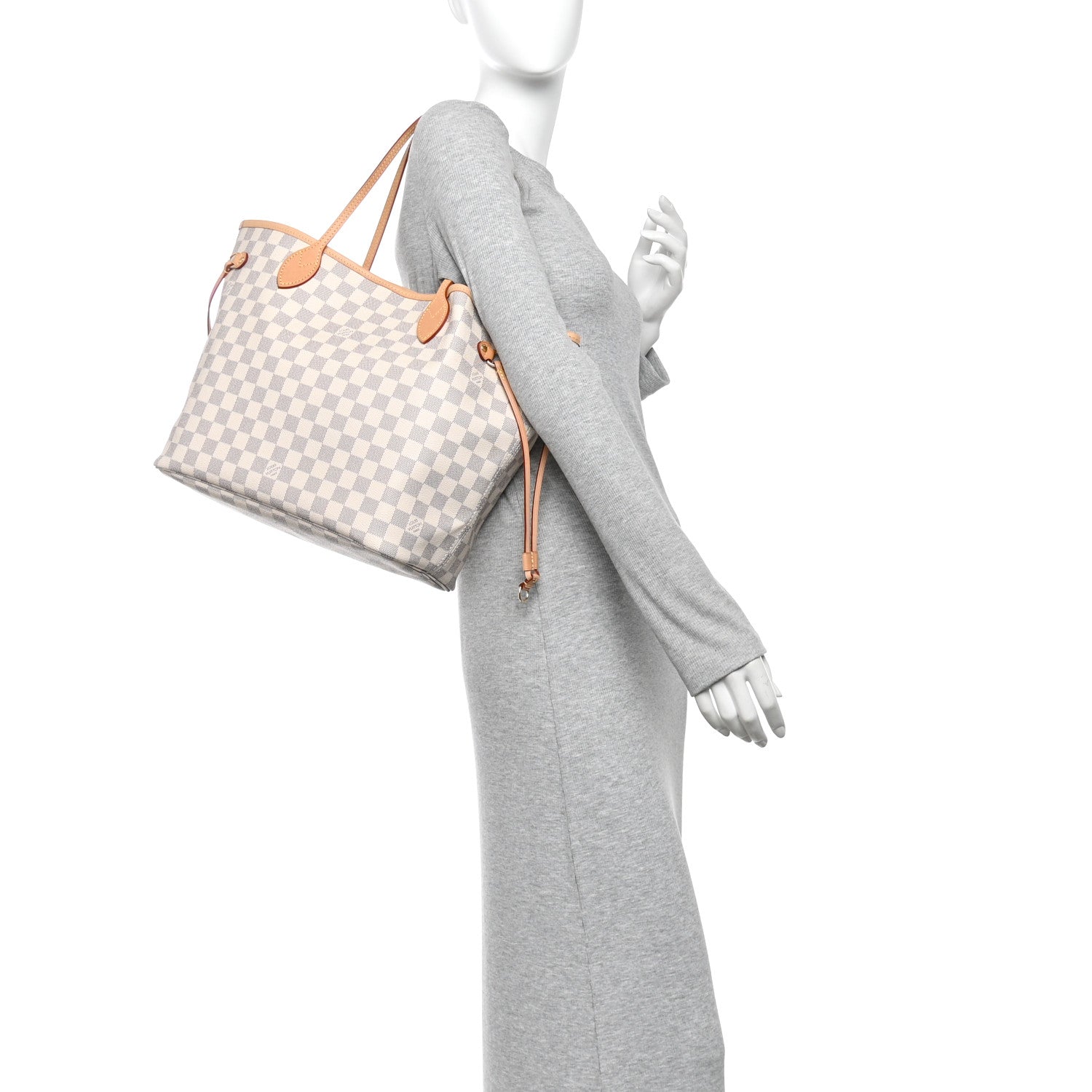 Louis Vuitton Damier Azur Neo Neverfull MM Rose Ballerine Rose Ballerine 2 of 10