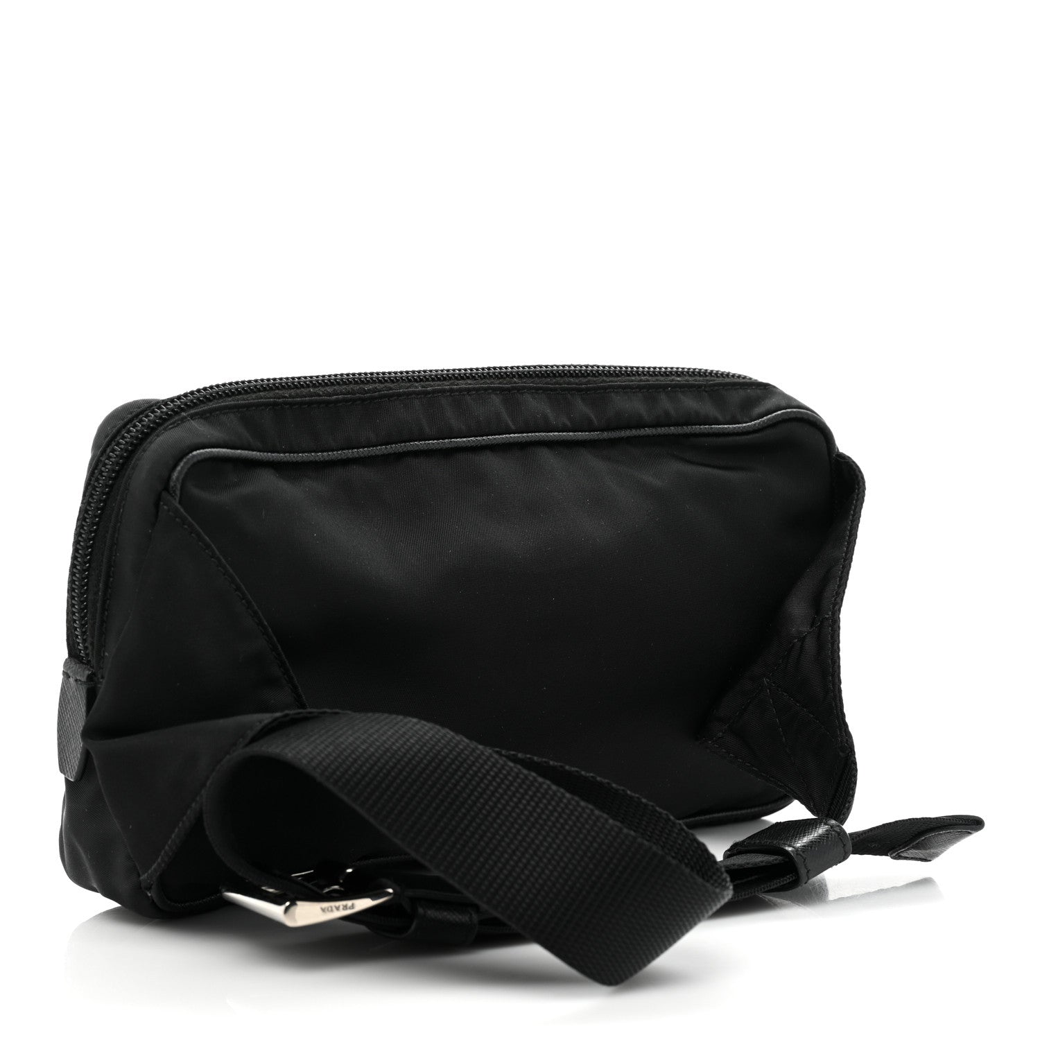 Prada Re-Nylon Saffiano Belt Bag L Black 3 of 11