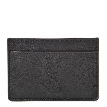 Saint Laurent Textured Calfskin Belle De Jour Card Case Black 1 of 8