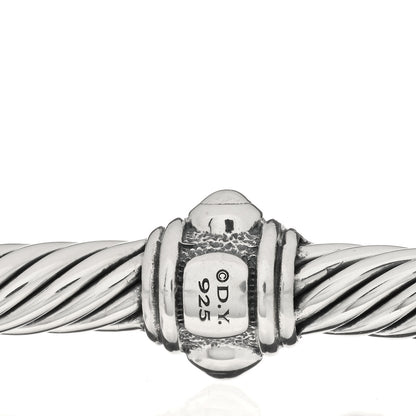 David Yurman Sterling Silver Diamond 5mm Cable Renaissance Station Bracelet 4 of 4