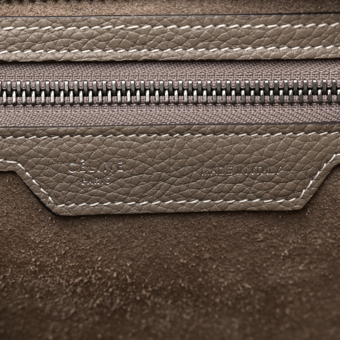 Drummed Calfskin Micro Luggage Souris