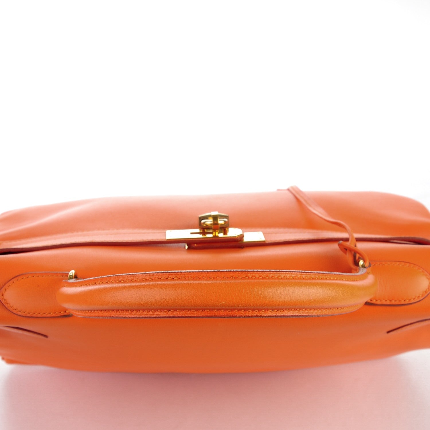 Hermes Veau Gulliver Kelly Retourne 35 Orange 20 of 31