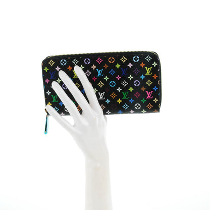 Louis Vuitton Monogram Multicolor Zippy Wallet Black Grenade 2 of 7