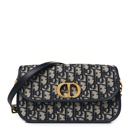 Christian Dior Oblique 30 Montaigne Avenue Bag Blue 1 of 11