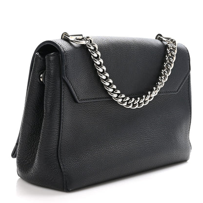 Louis Vuitton Calfskin Lockme II Chain Bag BB Black 3 of 10
