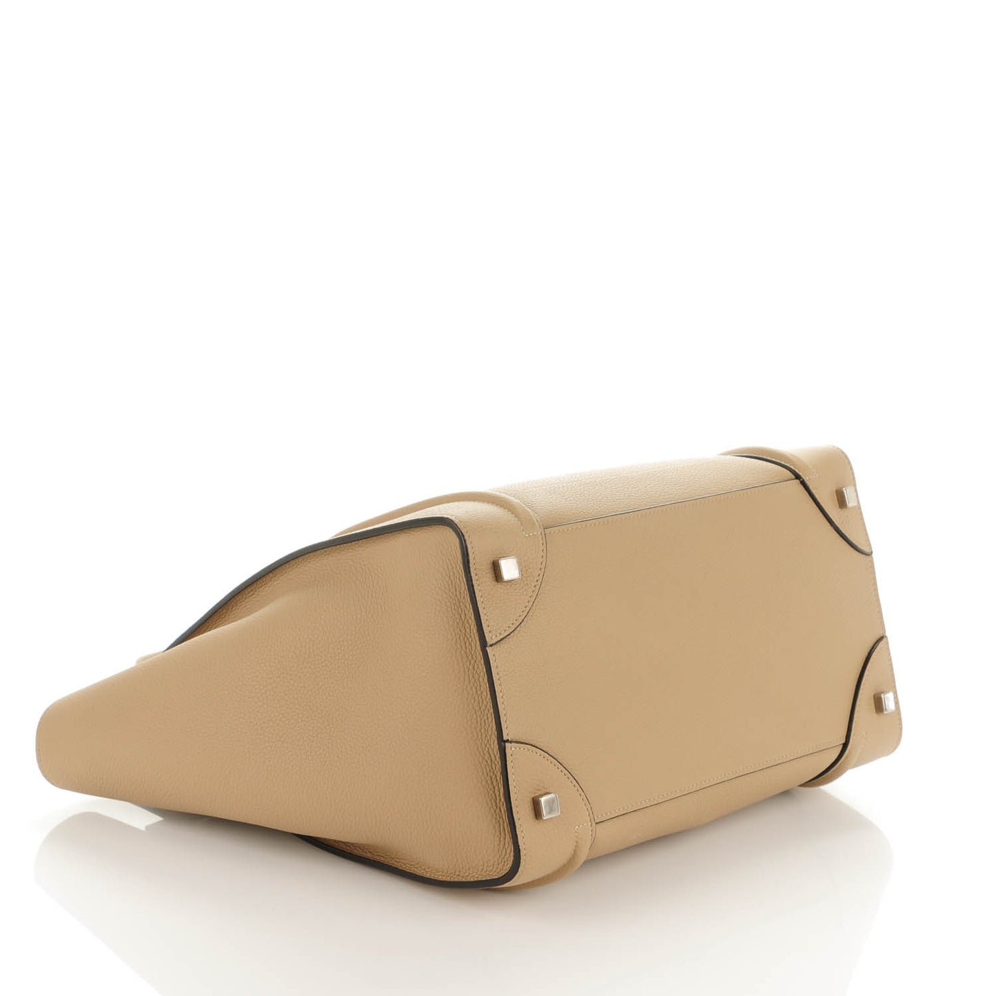 Drummed Calfskin Mini Luggage Dune