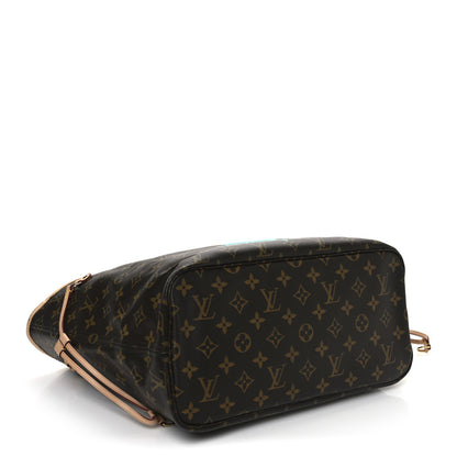 Louis Vuitton Monogram V Neverfull MM Turquoise 9 of 21