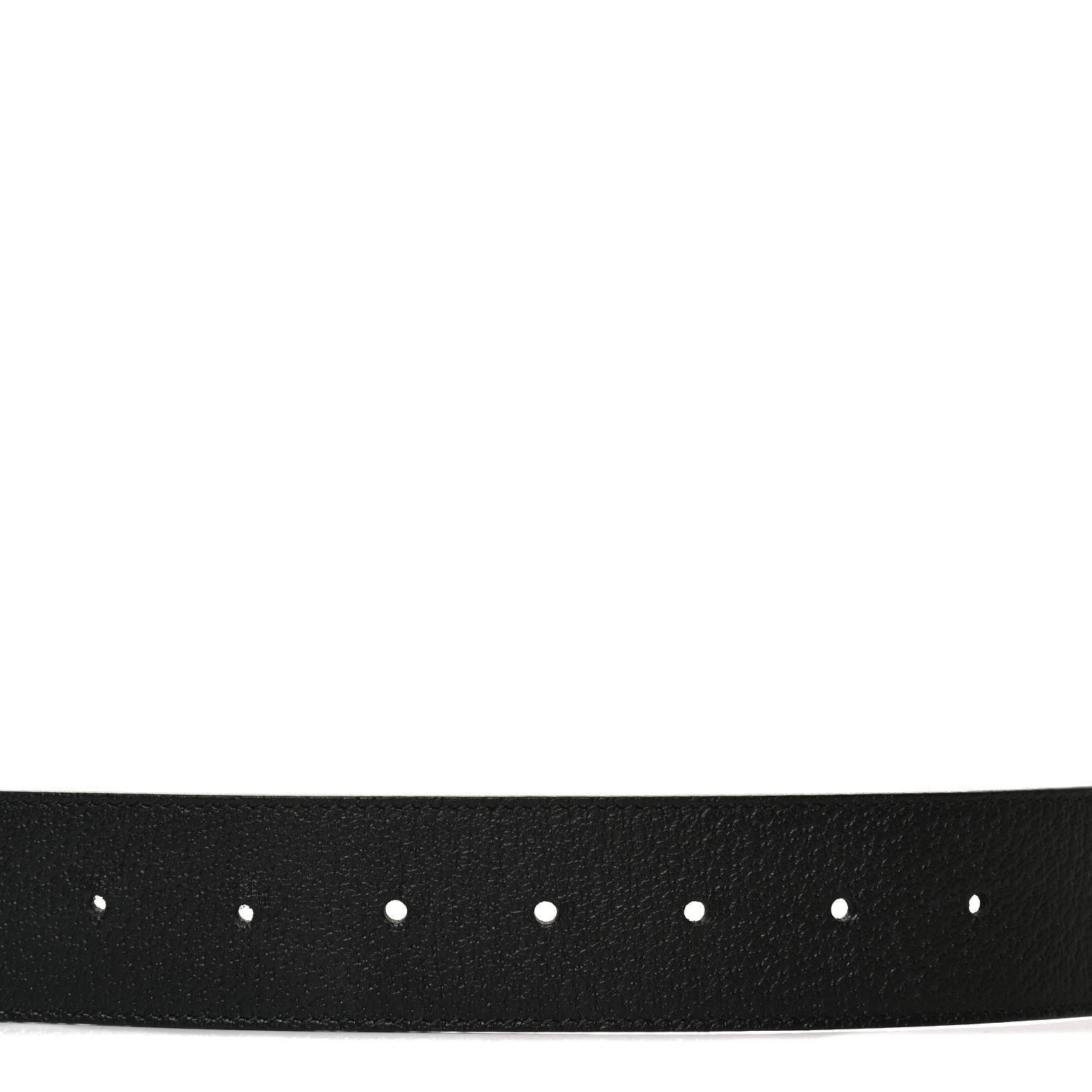 Gucci Textured Calfskin Double G 40mm Belt 90 36 Black 3 of 4