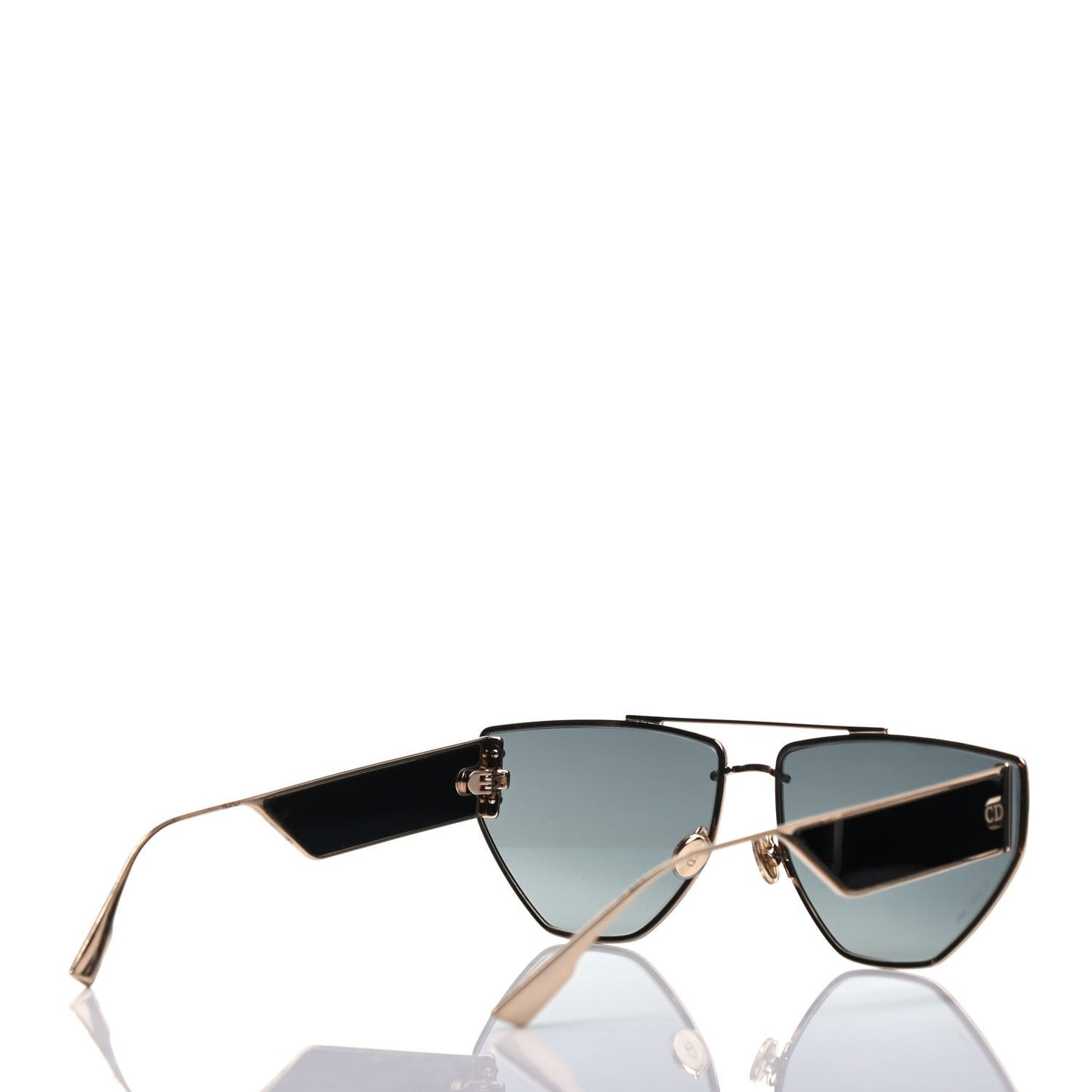 Clan 2 Aviator Sunglasses Black Gold