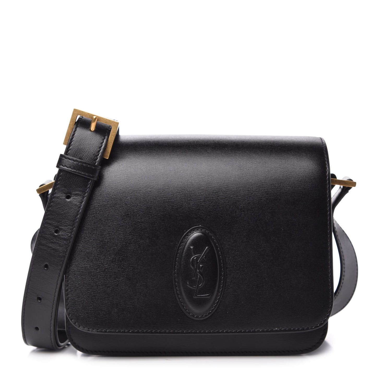 Calfskin Le 61 Shoulder Bag Black