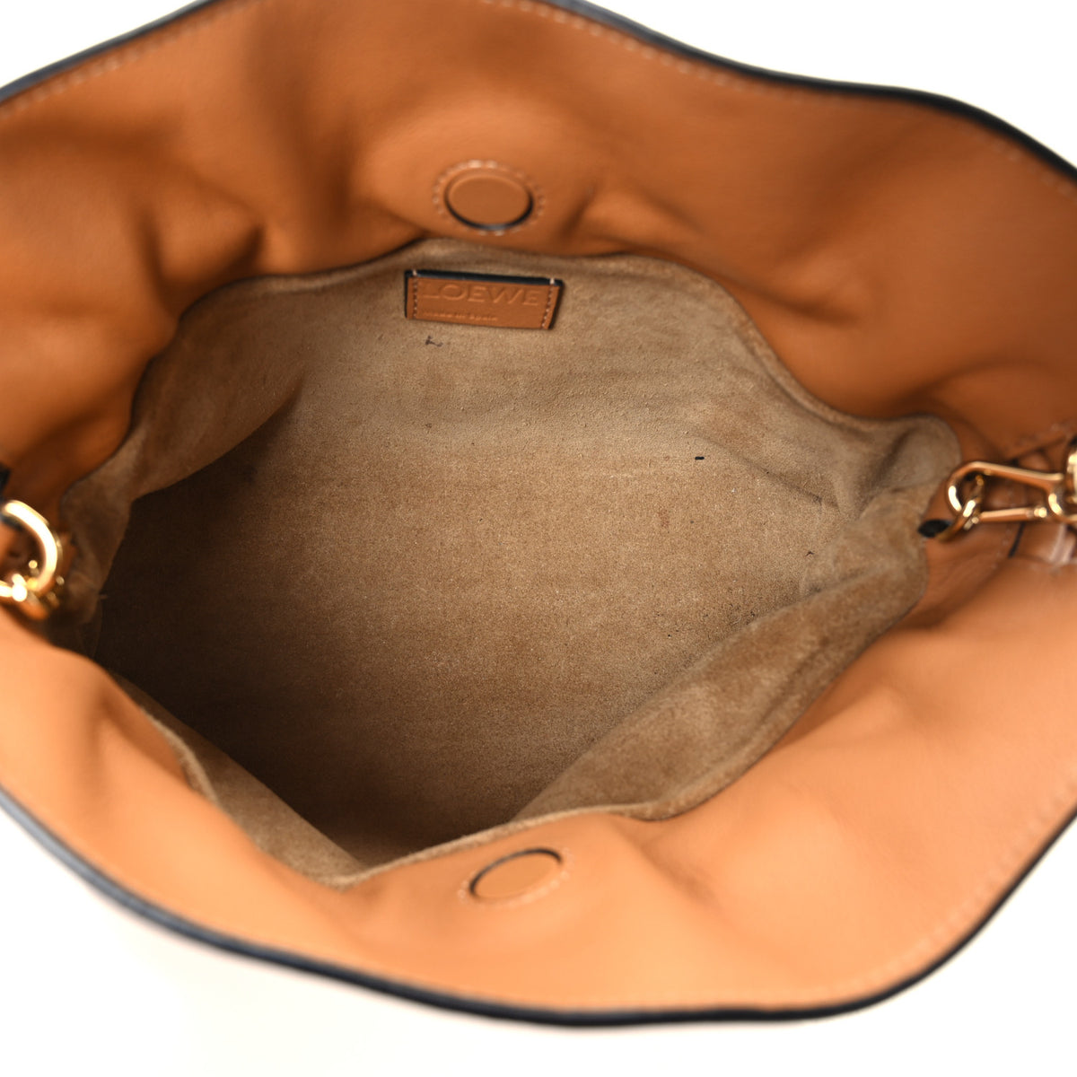 Loewe Calfskin Mini Flamenco Knot Clutch Warm Desert 4 of 10