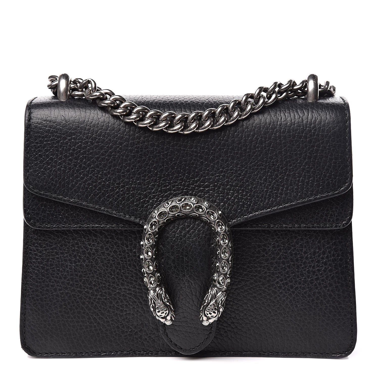Gucci Calfskin Mini Dionysus Shoulder Bag Black 1 of 16