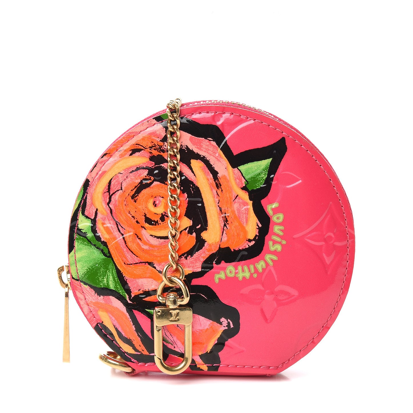 Vernis Roses Chapeau Coin Purse Rose Pop