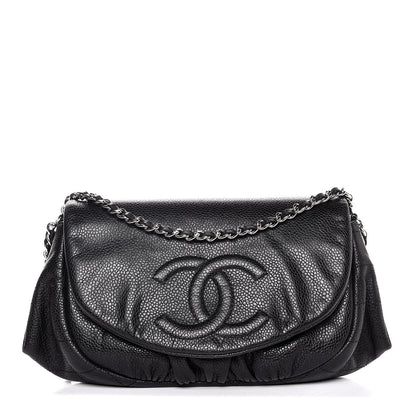 Chanel Caviar Half Moon Wallet On Chain WOC Black 1 of 8