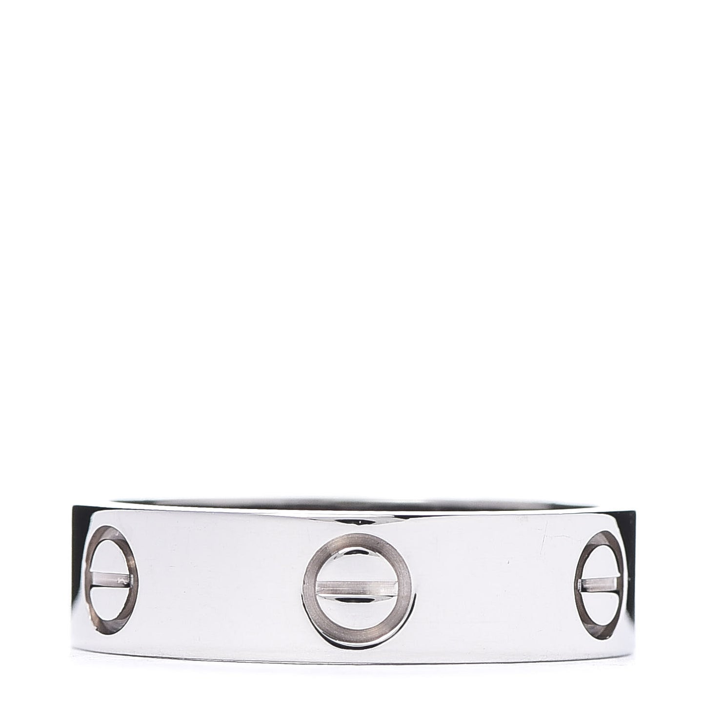 18K White Gold 5.5mm LOVE Ring 58 8.25