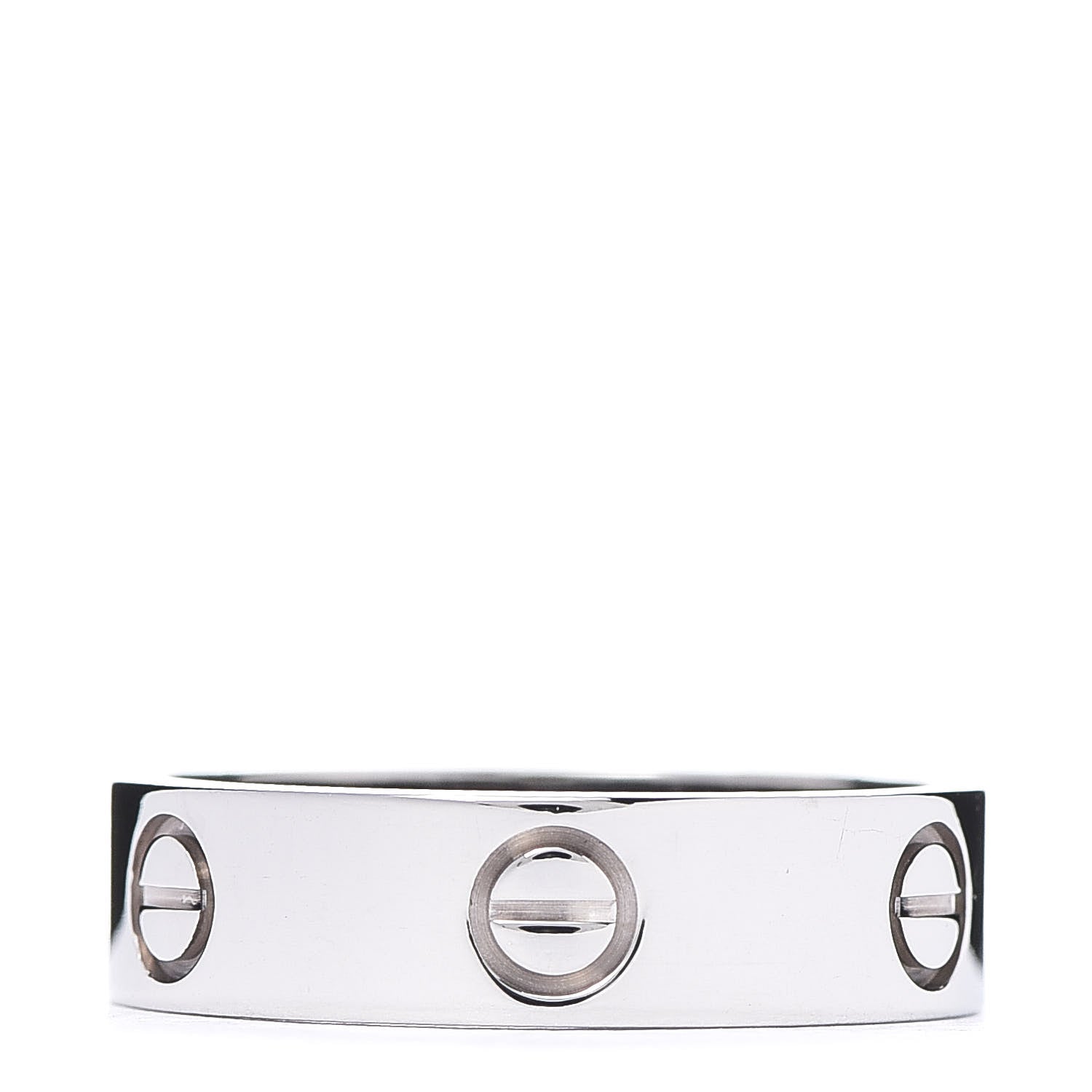 Cartier 18K White Gold 5.5mm LOVE Ring 58 8.25 1 of 6