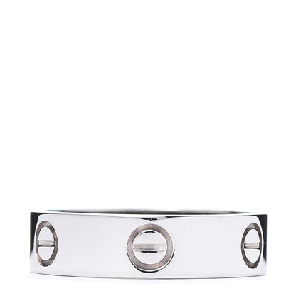 Cartier 18K White Gold 5.5mm LOVE Ring 58 8.25 1 of 6