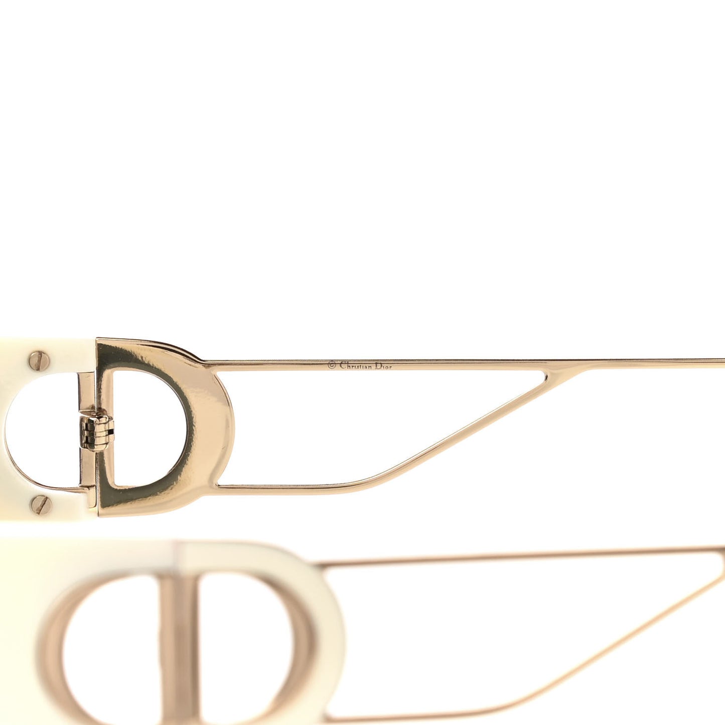 Square 30 Montaigne Sunglasses White