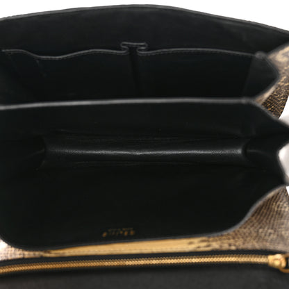 Celine Lizard Medium Classic Box Flap Bag Natural 5 of 13