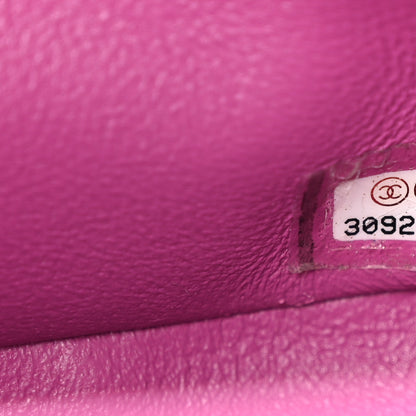 Chanel Lambskin Quilted Medium Double Flap Blue Pink 7 of 10