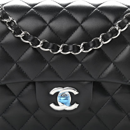 Chanel Lambskin Quilted Small Double Flap Black 7 of 14