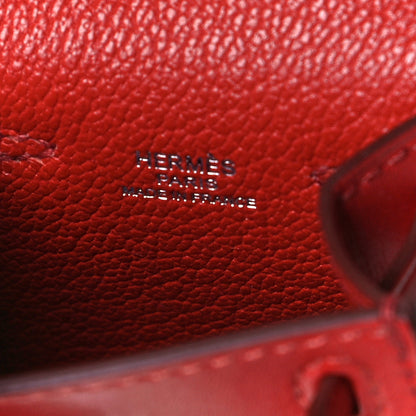 Hermes Tadelakt Chevre Mysore Kelly Quelle Idole Bag Charm Rose Sakura Sanguine Nata Sesame 4 of 6