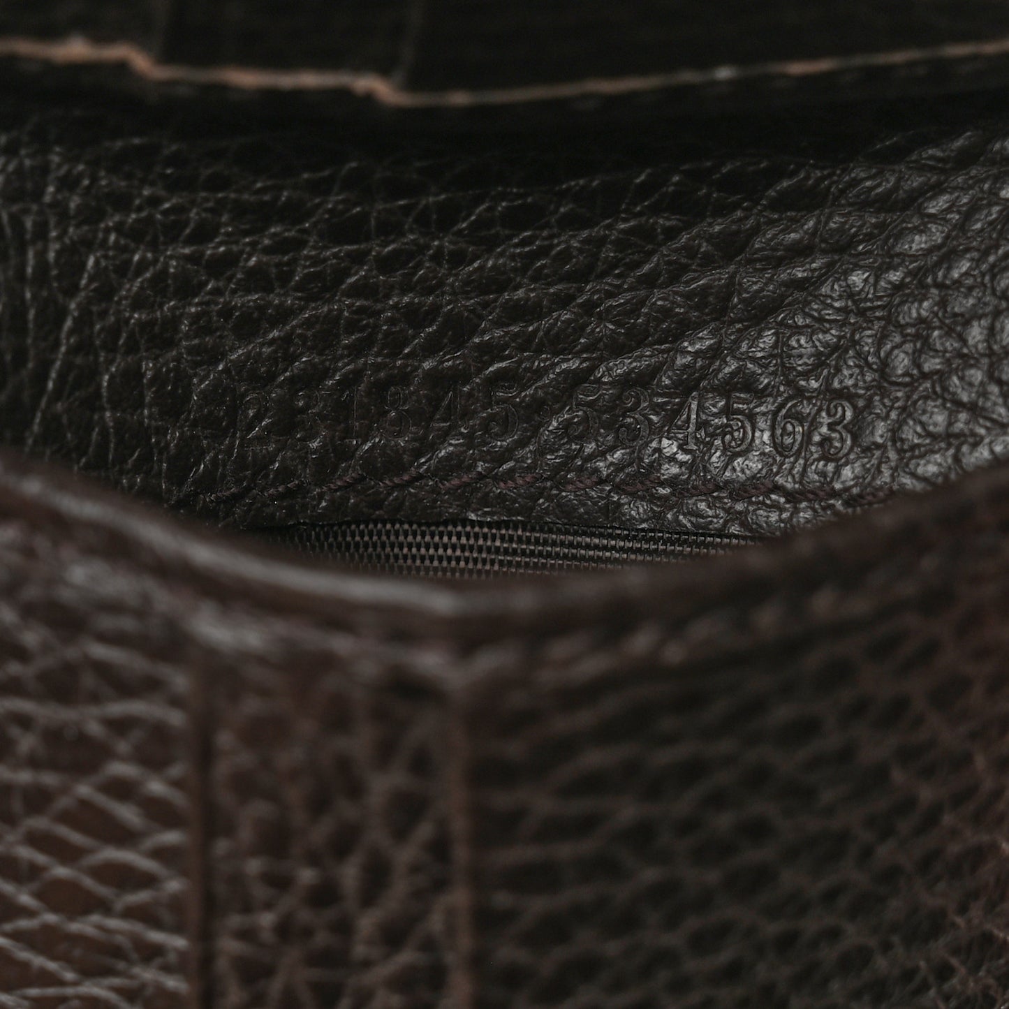 Calfskin Web Bi-Fold Wallet Brown White