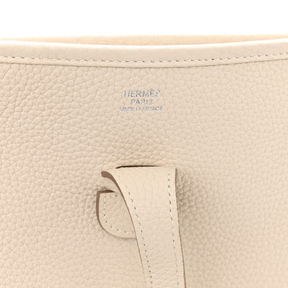 Hermes Taurillon Clemence Evelyne III PM Craie 6 of 15