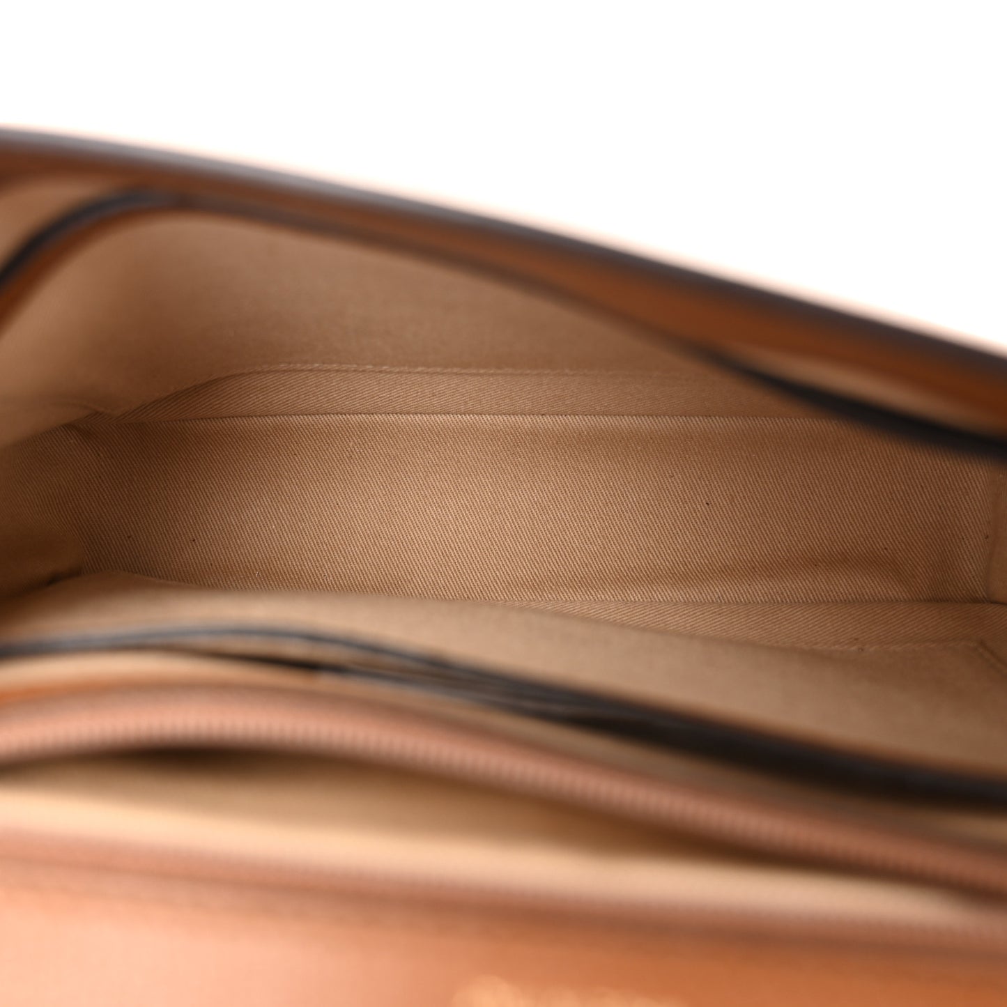 Grainy Calfskin JC Shoulder Bag Tan