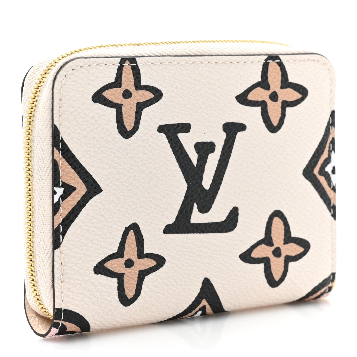 Louis Vuitton Monogram Giant Wild At Heart Zippy Coin Purse Creme 3 of 10