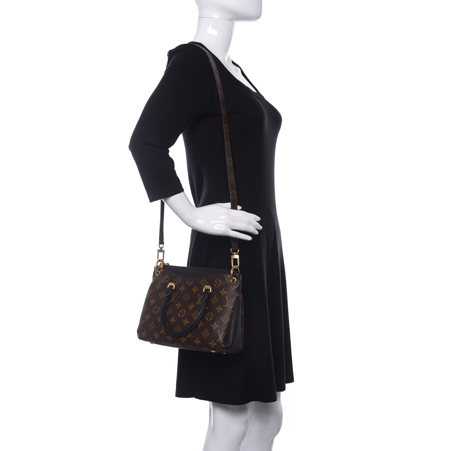 Louis Vuitton Monogram Pallas Full BB Black 2 of 15