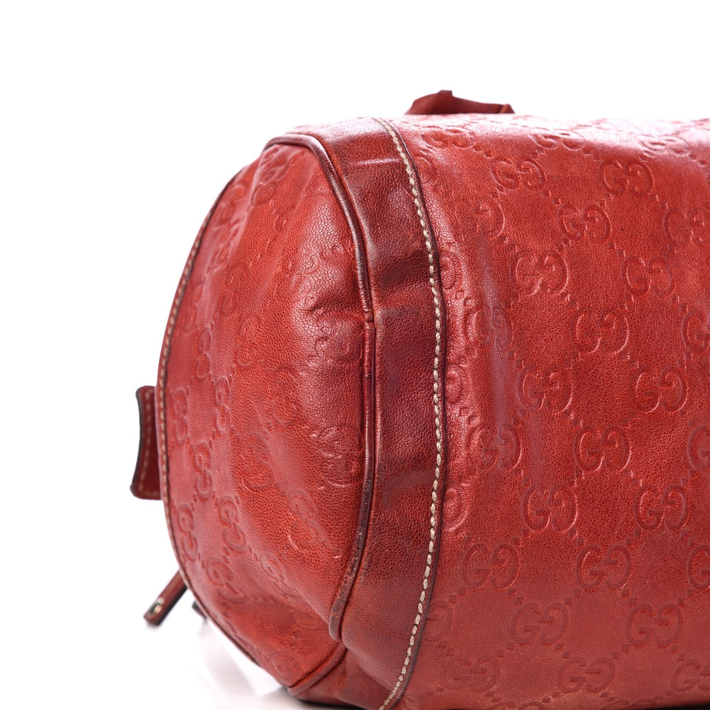 Guccissima Trophy Satchel Red