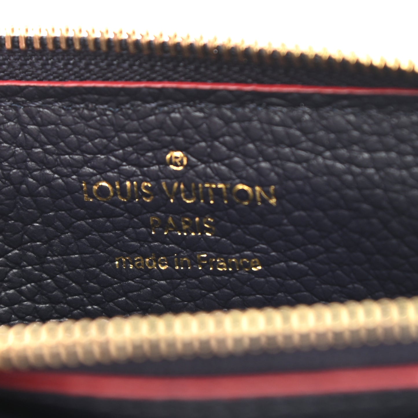 Empreinte Recto Verso Card Holder Marine Rouge