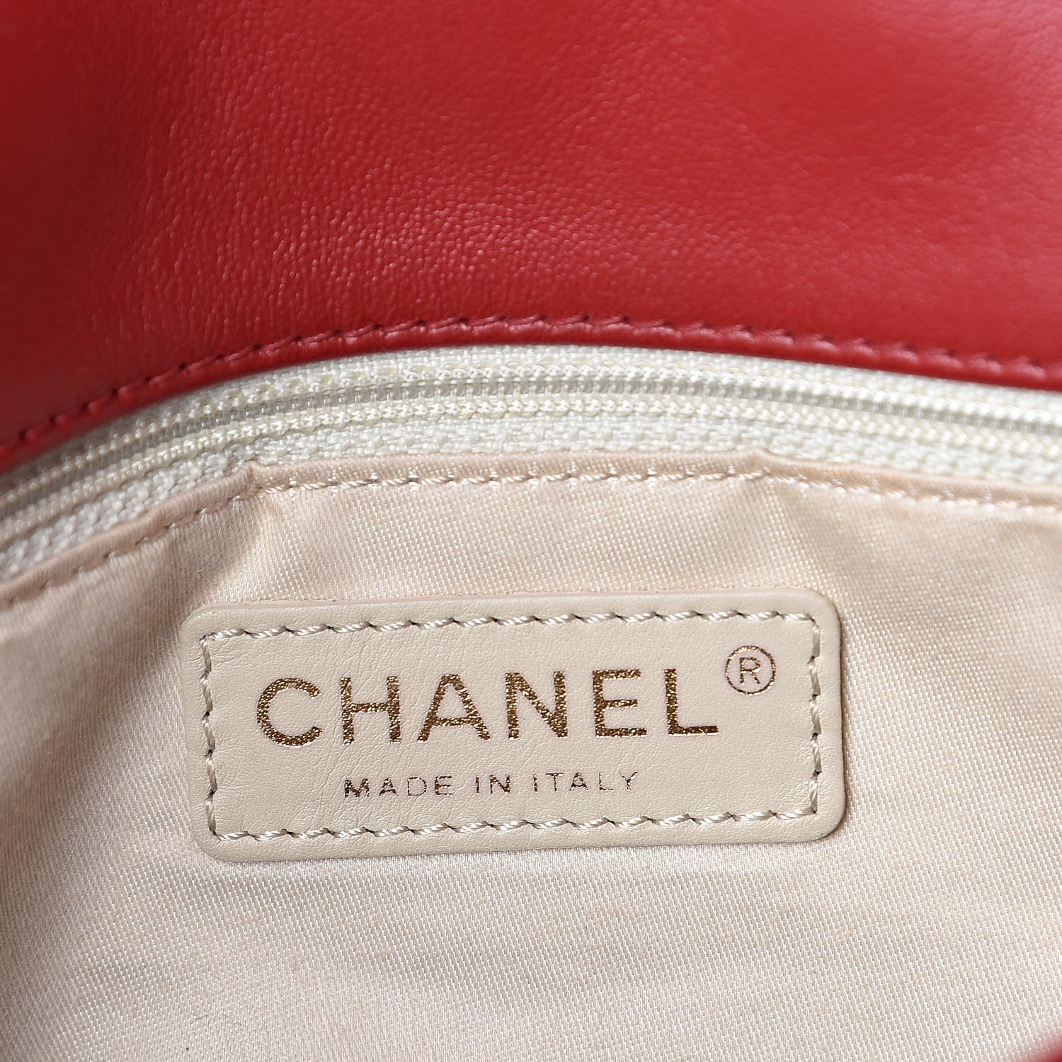 Chanel Lambskin Quilted Medium Cruise Charm Flap Red 6 of 10