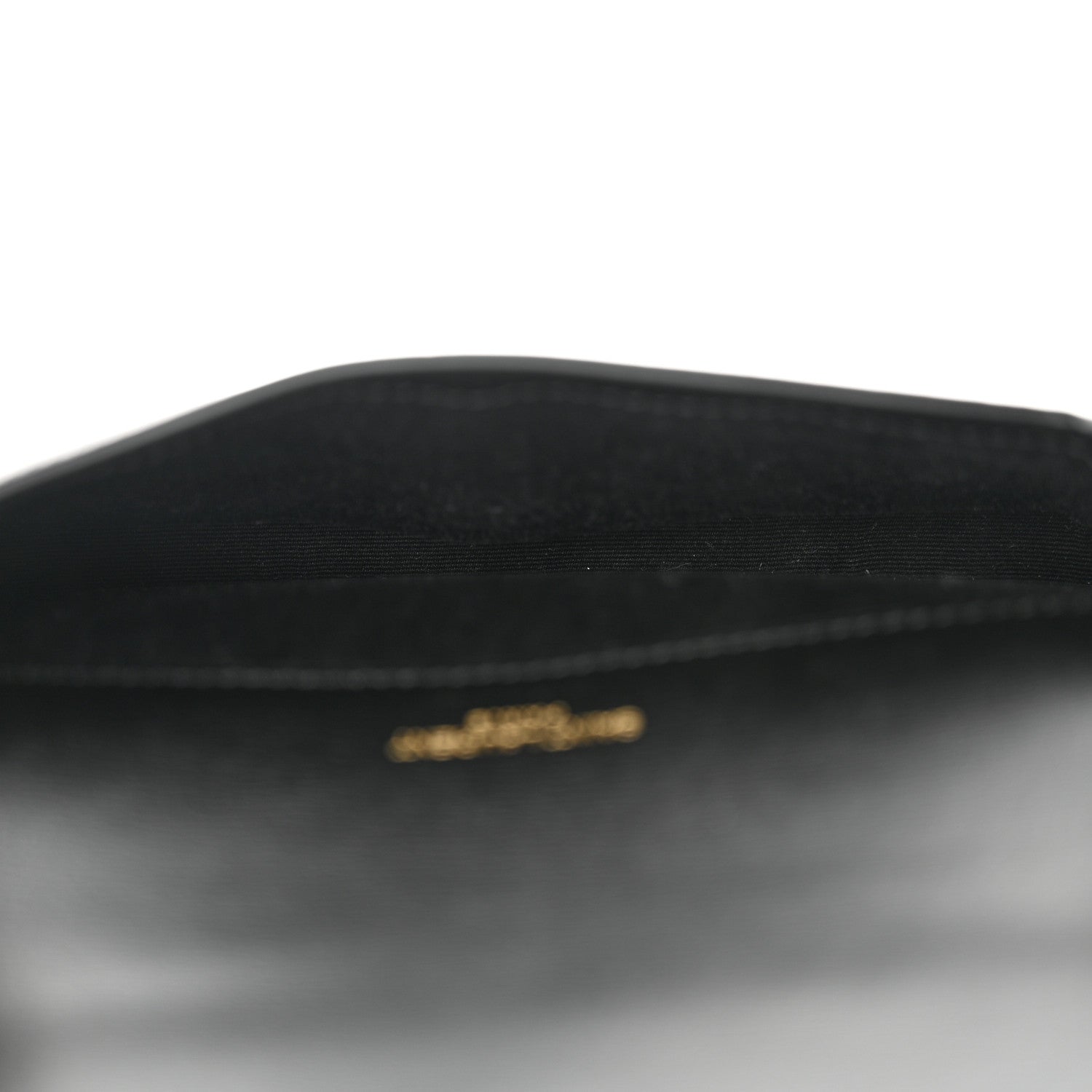 Saint Laurent Grained Calfskin Monogram Phone Holder Crossbody Black 5 of 10