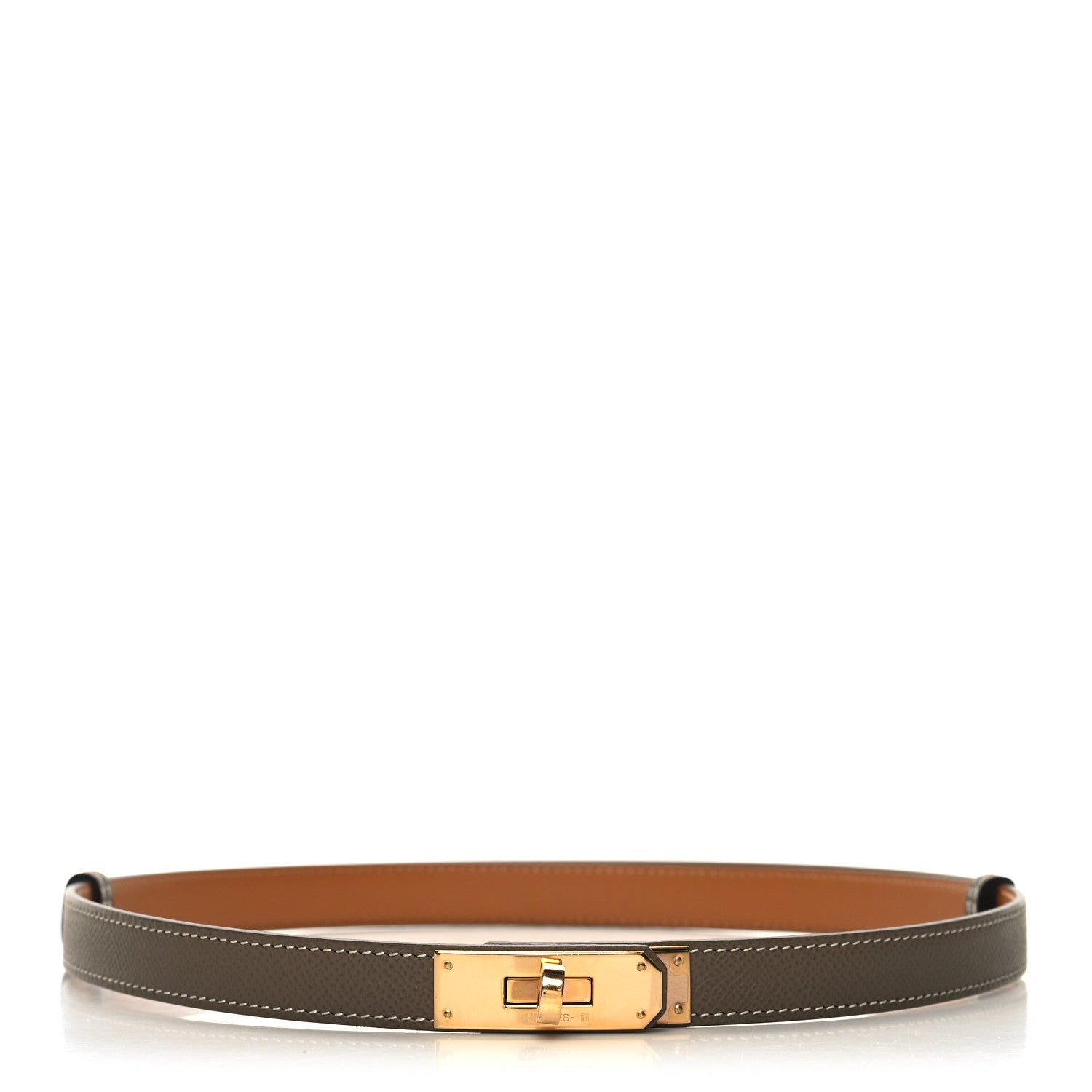 Hermes Epsom Kelly Belt Etoupe 1 of 4