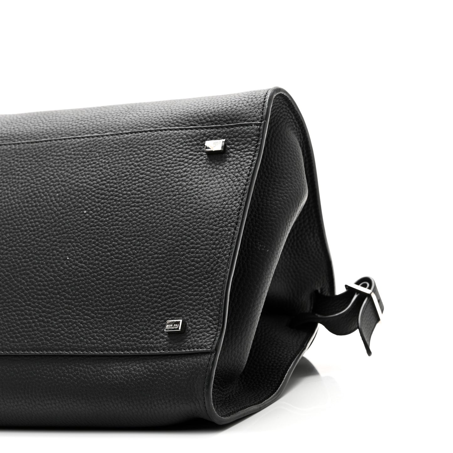 Matte Grained Calfskin Soft Margaux 15 Black