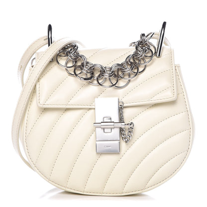 Chloe Calfskin Quilted Mini Drew Bijou Shoulder Bag Natural White 1 of 7