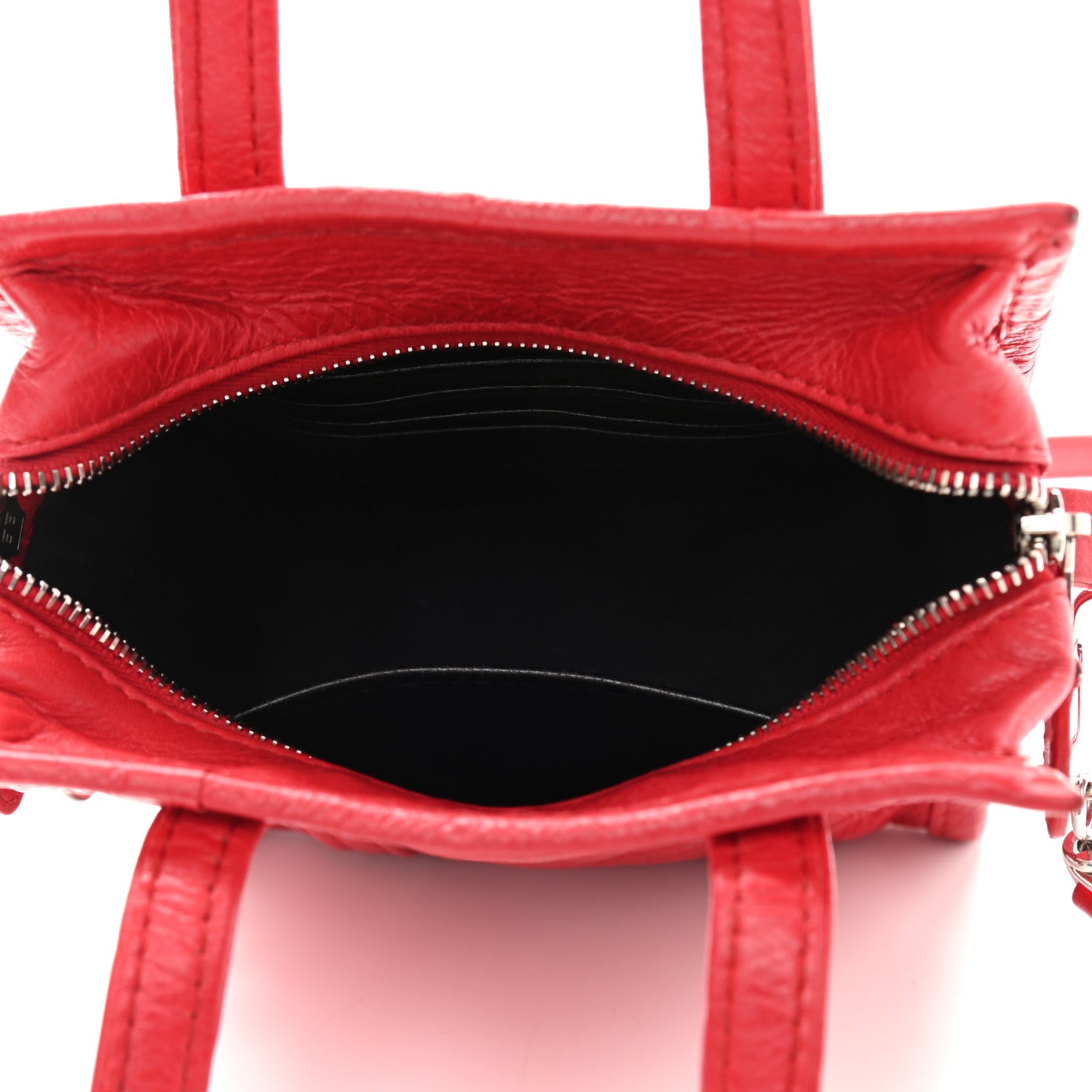 Balenciaga Agneau Arena XXS Bazar Shopper Tote Rouge Cardinal 4 of 10